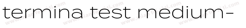 termina test medium字体转换